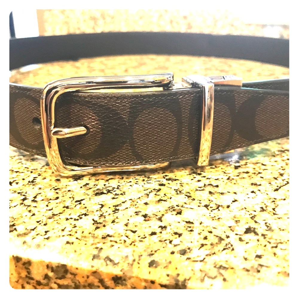 Coach Men's Leather Belt 32-36